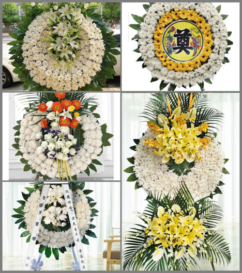 河南南阳镇平县曲屯镇五龙庙村花圈速递